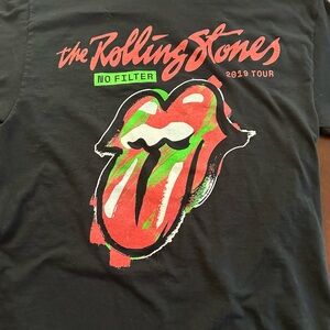 The Rolling Stones 2019 No Filter Tour Black Concert Tee Shirt Adult Medium